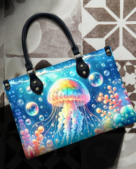 As Free As The Ocean Leather Handbag