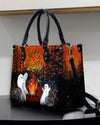 Let'S Get Toasted Boos Halloween Leather Handbag