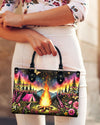 Making Memories One Campfire At A Time Leather Handbag