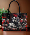 LOVE ME LIKE MY DEMONS DO LEATHER HANDBAG - YHDU0409244