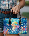 As Free As The Ocean Leather Handbag