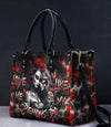 LOVE ME LIKE MY DEMONS DO LEATHER HANDBAG - YHDU0409244