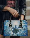 Ocean Turtle Leather Handbag