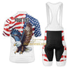 BigCrowns | American Eagle Flag Sleeve Custom Name Cycling Kit