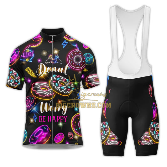 BigCrowns |  Donut Neon Style Sleeve Cycling Kit