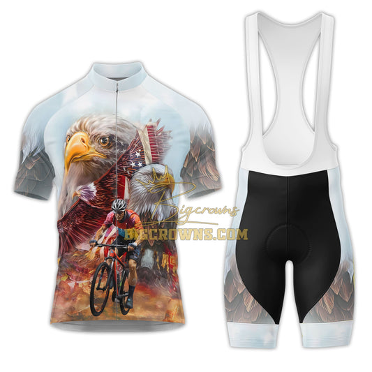 BigCrowns |  American Eagle Pride Sleeve Cycling Kit