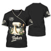 BigCrowns | Elegant Mixer and Floral Design Personalized Baker Shirt
