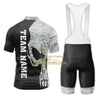 BigCrowns |  Gray Skull Sleeve Custom Name Cycling Kit