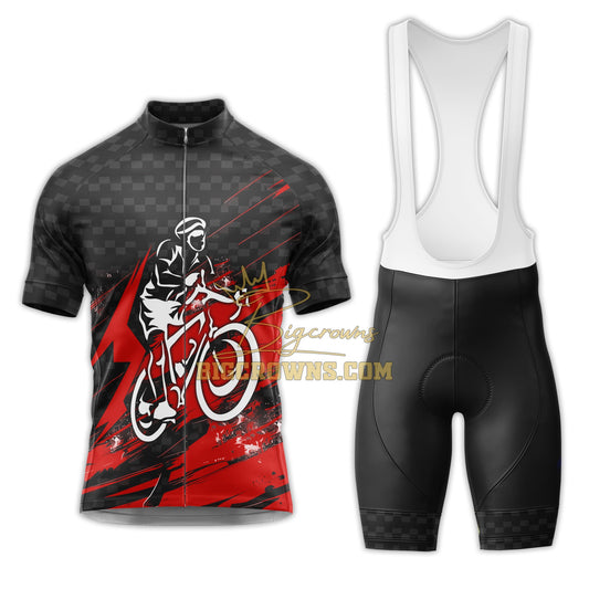 BigCrowns |  Cycling Is Life Red Sleeve Custom Name Cycling Kit