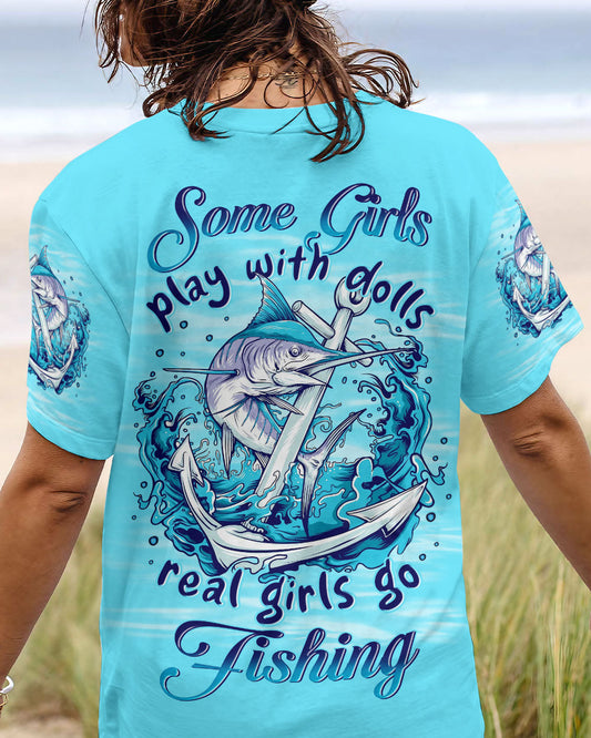 REAL GIRLS GO FISHING ALL OVER PRINT - YHLN1007231