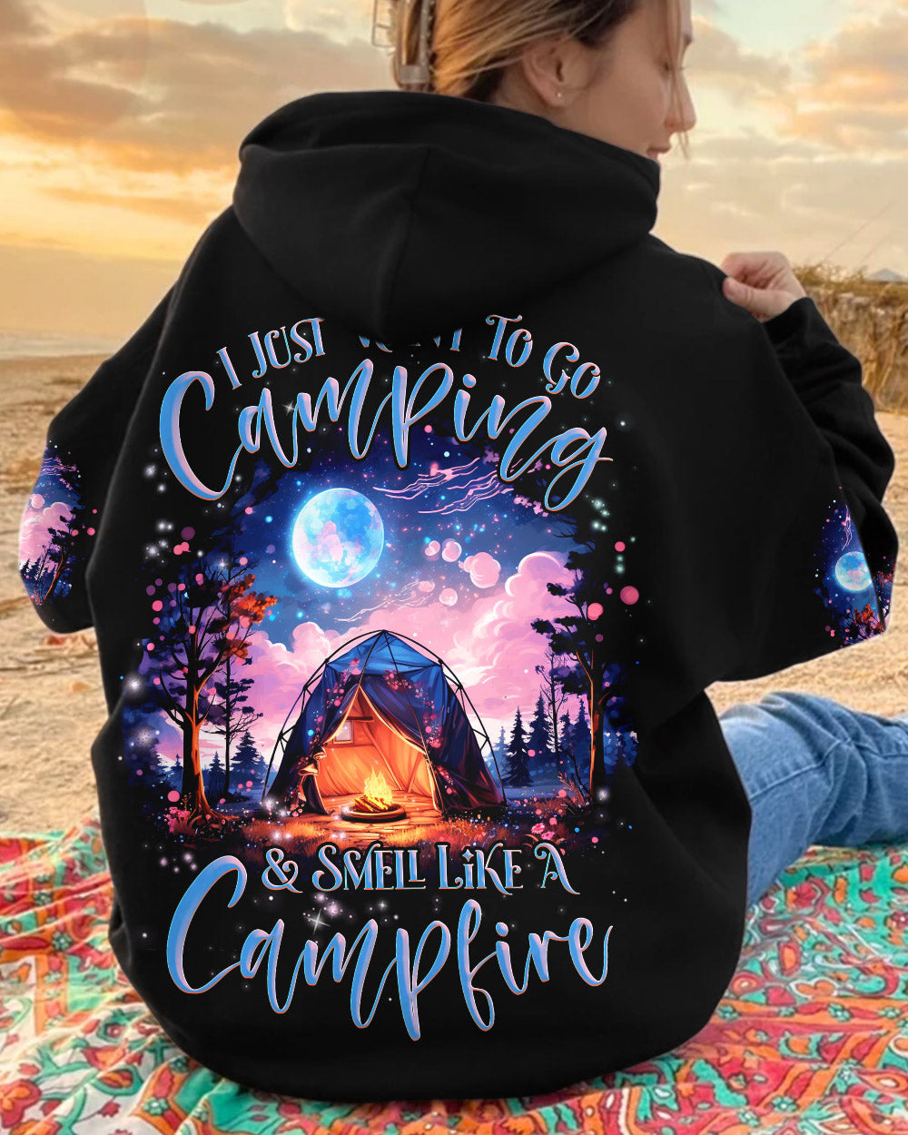 I JUST WANT TO GO CAMPING ALL OVER PRINT - TLNZ1809231