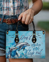 Don'T Make Me Flip Out Leather Handbag