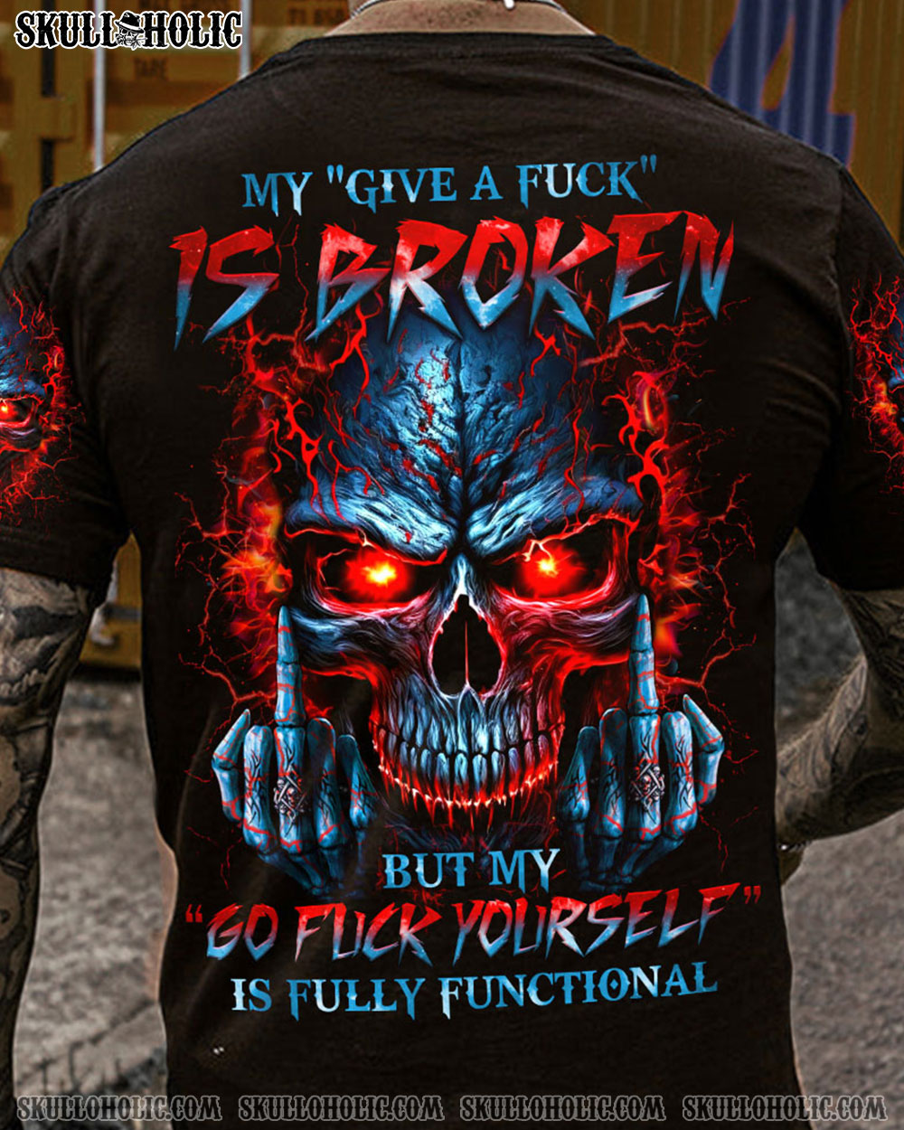 MY GIVE A F MADLY SKULL ALL OVER PRINT - TLNO2903232
