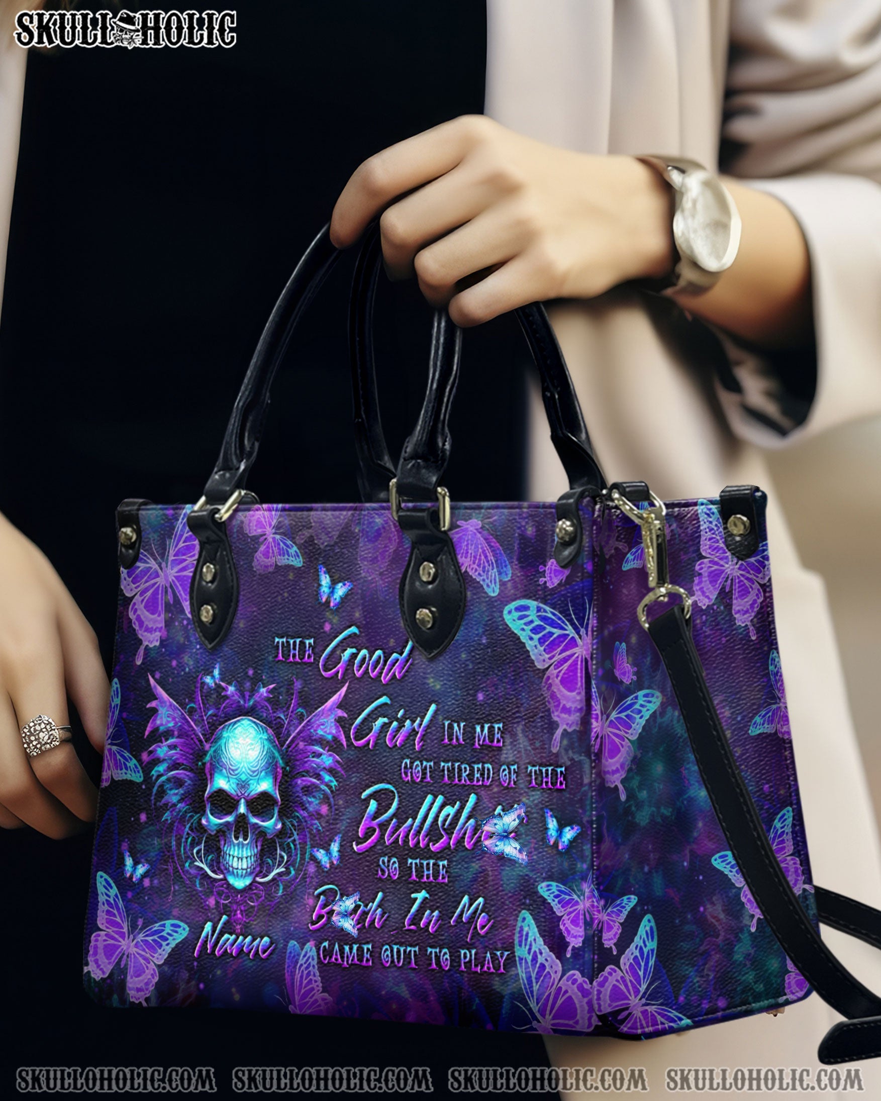 THE GOOD GIRL IN ME LEATHER HANDBAG - YHLN2203242