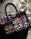 THE GOOD GIRL IN ME BONES SUGAR SKULL LEATHER HANDBAG - TLNZ2203241
