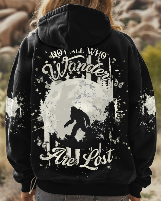 NOT ALL WHO WANDER ARE LOST BIGFOOT COMPASS ALL OVER PRINT - YHHG2911241