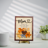 Mom Puzzle Sign With Holder, Mother's Day Gift From Kids, You Are The Piece That Holds Us Together, Personalized Unique Engraved Wood Sign