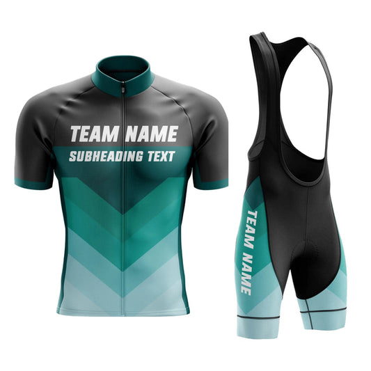 BigCrowns | Custom Name Green Cycling Team Jersey and Bibs
