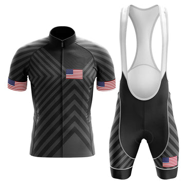 USA V13 - Black - Men's Cycling Kit