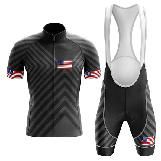 USA V13 - Black - Men's Cycling Kit