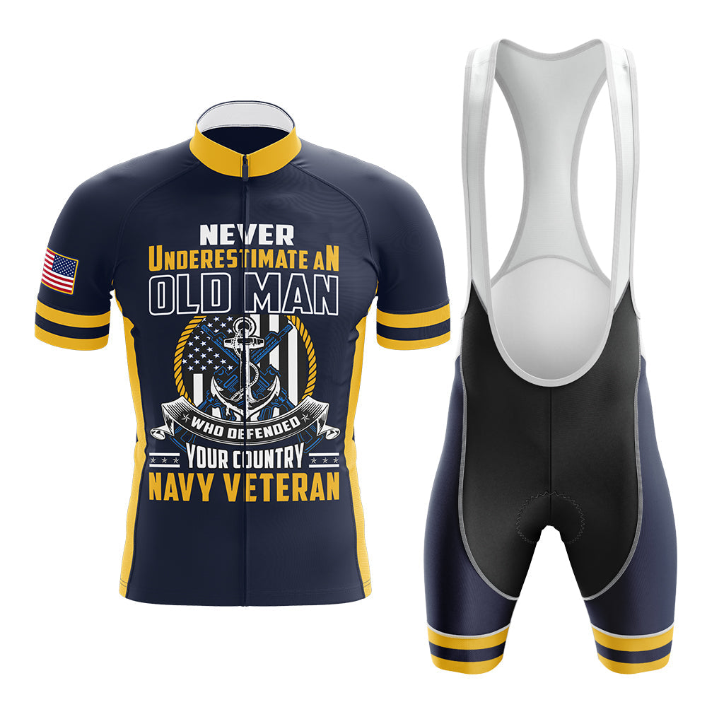 U.S. Navy Veteran Old Man - Men's Cycling Kit