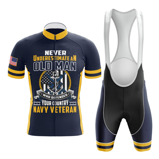 U.S. Navy Veteran Old Man - Men's Cycling Kit