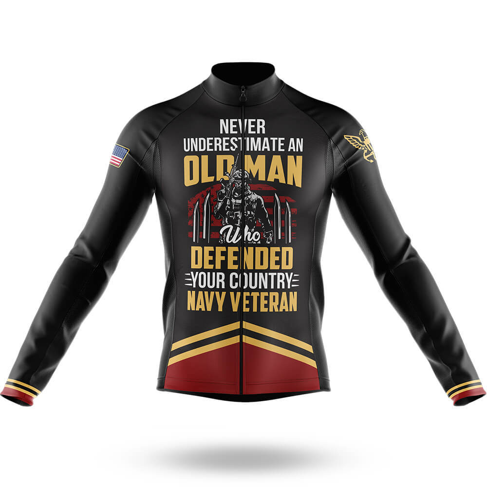 U.S. Navy Veteran Old Man V2 - Men's Cycling Kit