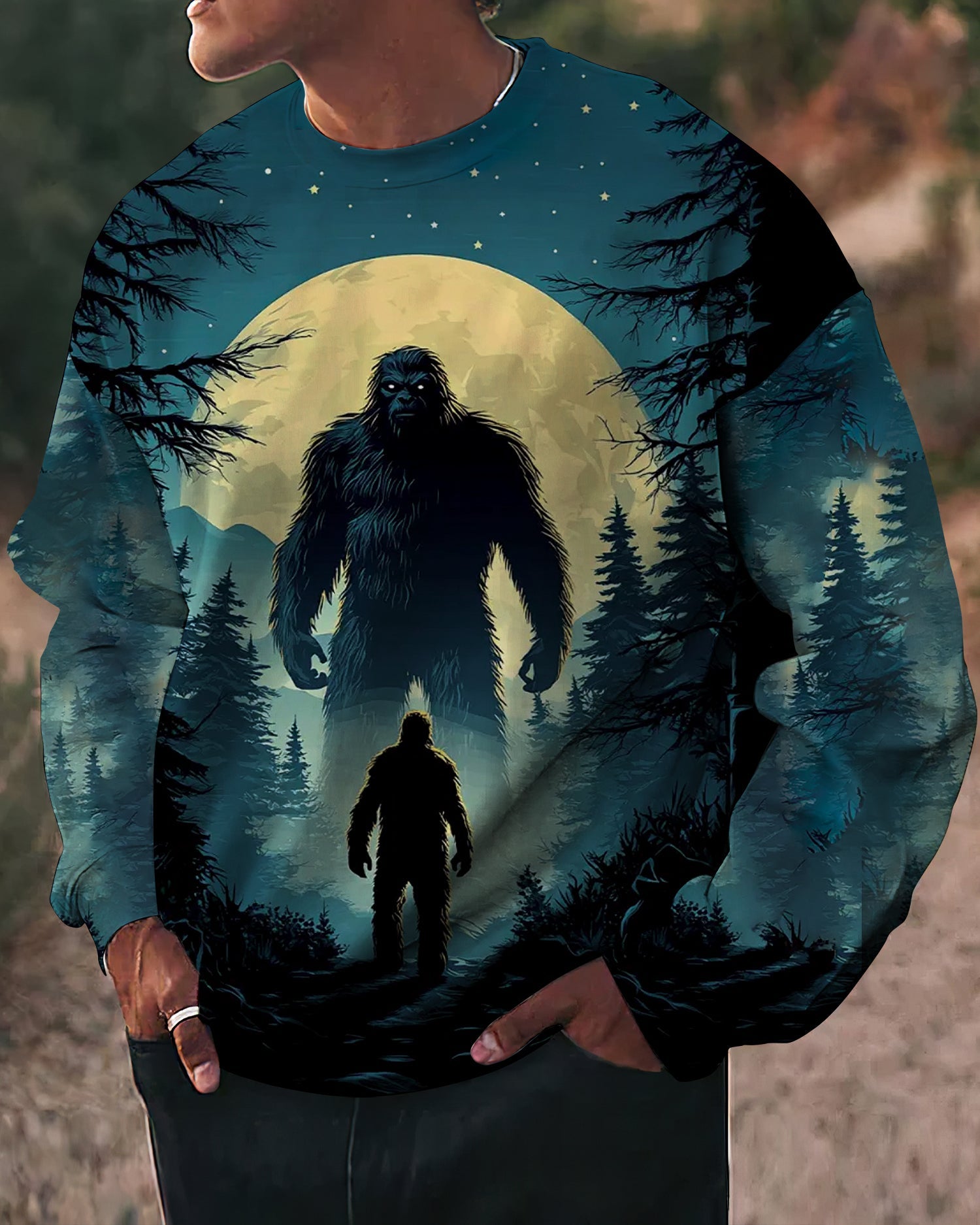 Not All Who Wander Are Lost Bigfoot Mountain All Over Print