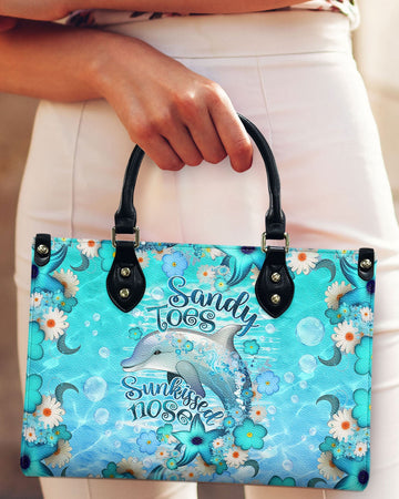 Sandy Toes Sunkissed Nose Dolphin Leather Handbag