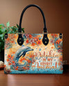 Dolphin Is My Spirit Animal Leather Handbag