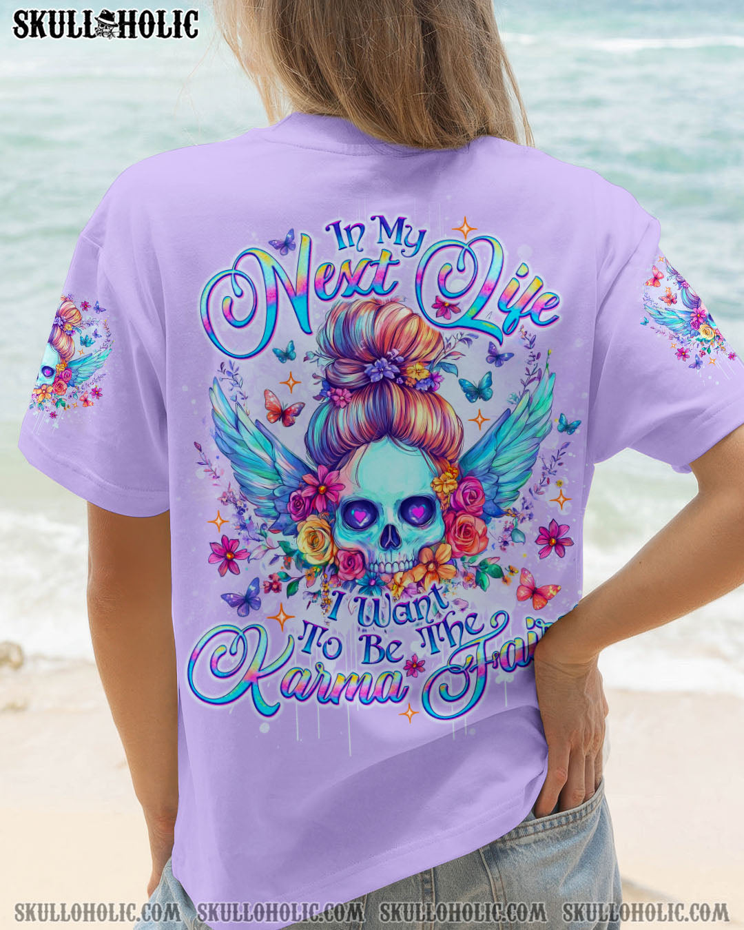 KARMA FAIRY SKULL MESSY BUN ALL OVER PRINT - TLNO00204251