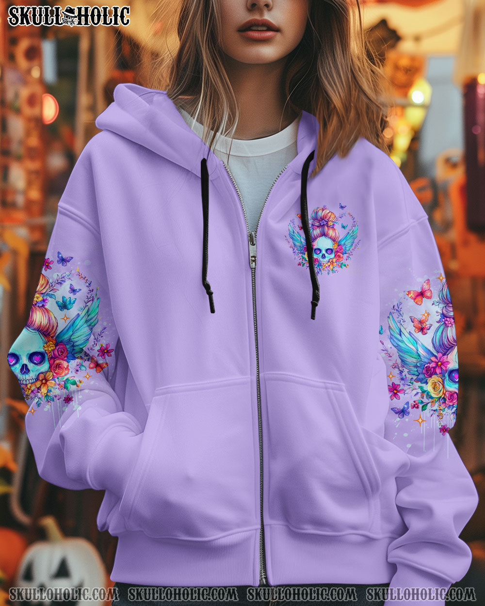 KARMA FAIRY SKULL MESSY BUN ALL OVER PRINT - TLNO00204251