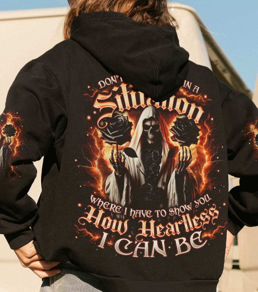 HOW HEARTLESS I CAN BE SKULL REAPER  ALL OVER PRINT - TLNO0303251