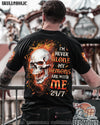 I'M NEVER ALONE SKULL FIRE BLACK ALL OVER PRINT - TLNO0402254