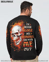 I'M NEVER ALONE SKULL FIRE BLACK ALL OVER PRINT - TLNO0402254