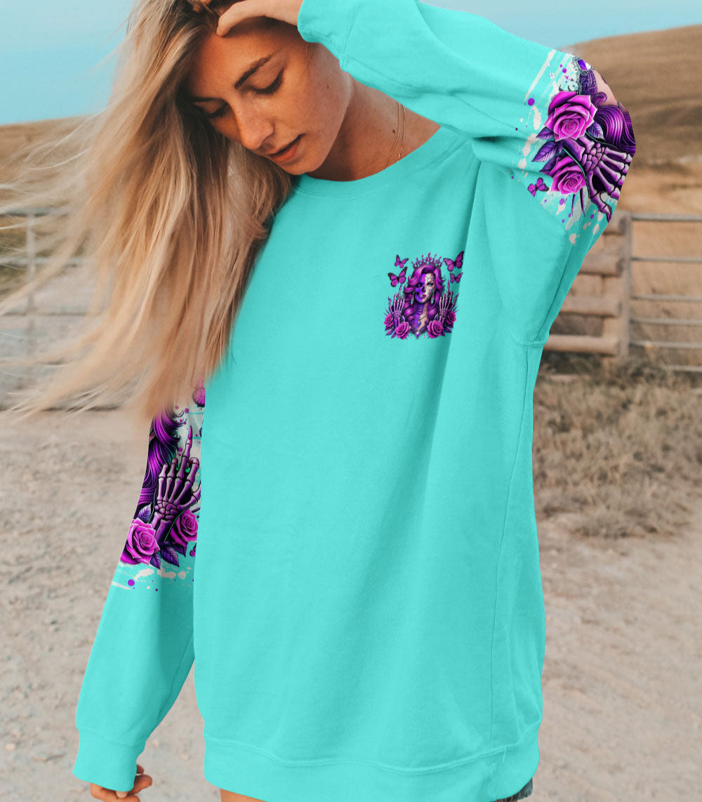 HOW HEARTLESS I CAN BE  SKULL LADY ALL OVER PRINT - TLNO0403251