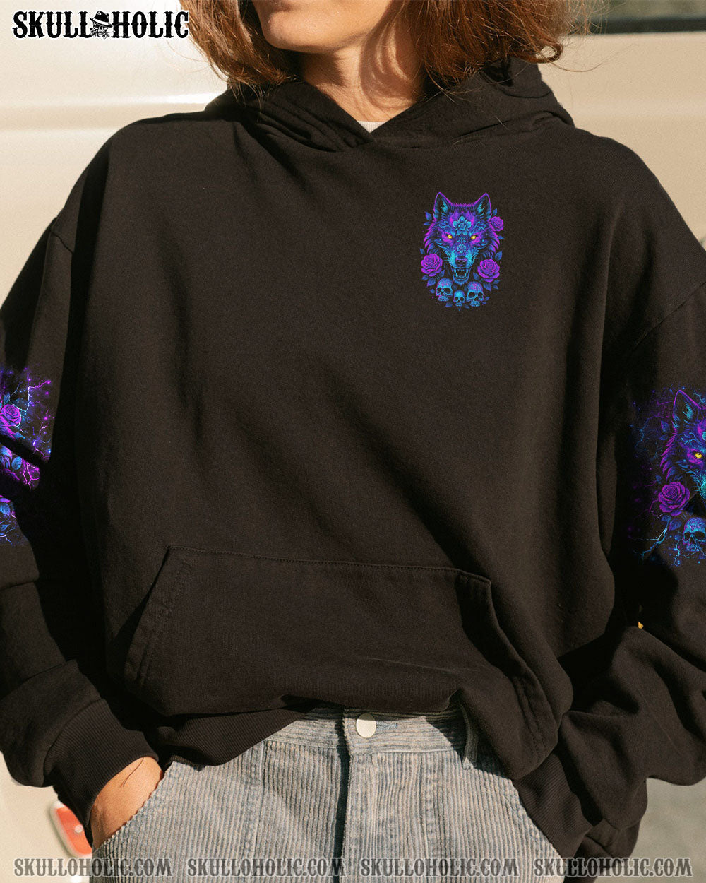 UNDERESTIMATE ME THAT'LL BE FUN WOLF SKULL  ALL OVER PRINT - TLNO0404251