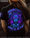 UNDERESTIMATE ME THAT'LL BE FUN WOLF SKULL  ALL OVER PRINT - TLNO0404251