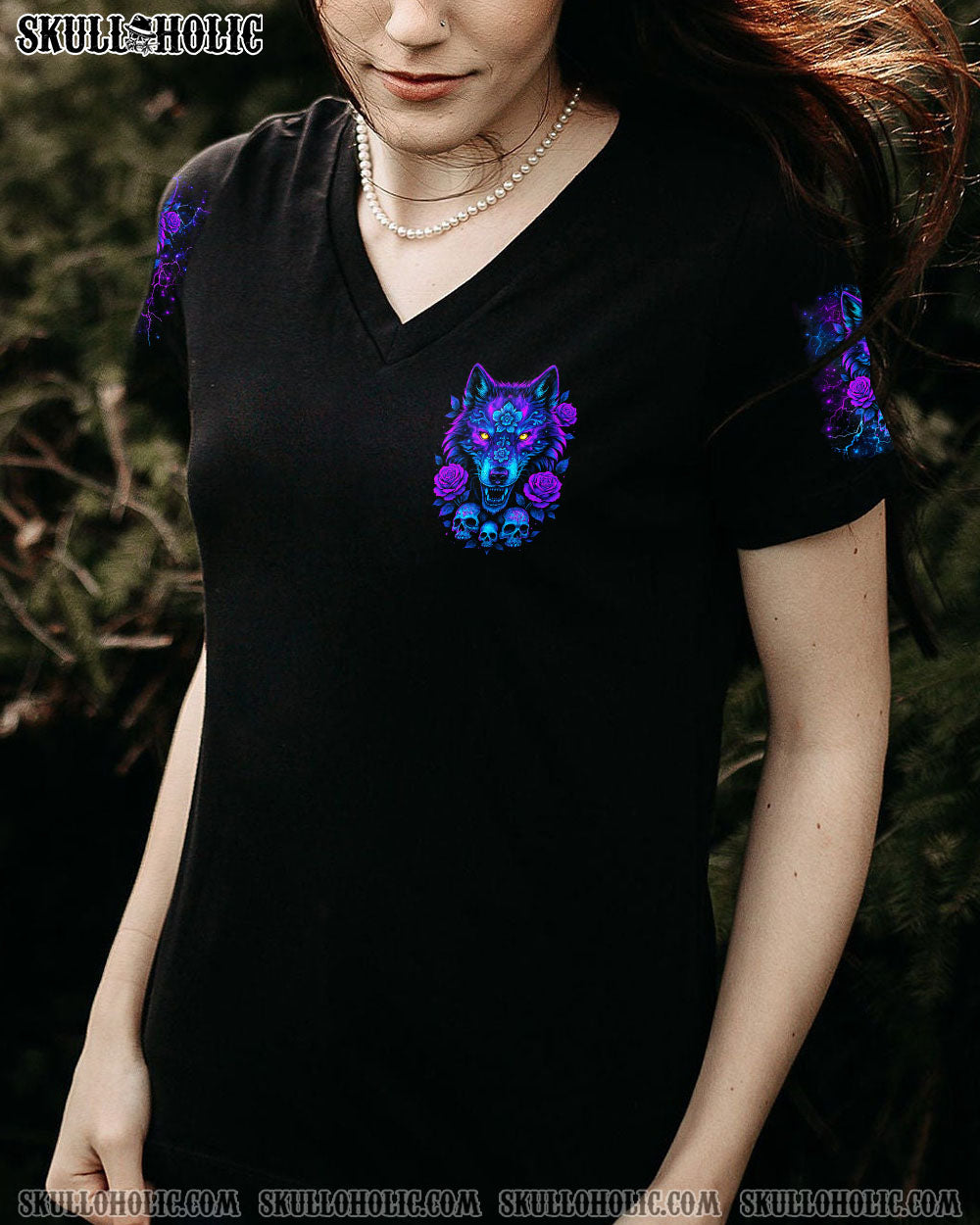 UNDERESTIMATE ME THAT'LL BE FUN WOLF SKULL  ALL OVER PRINT - TLNO0404251
