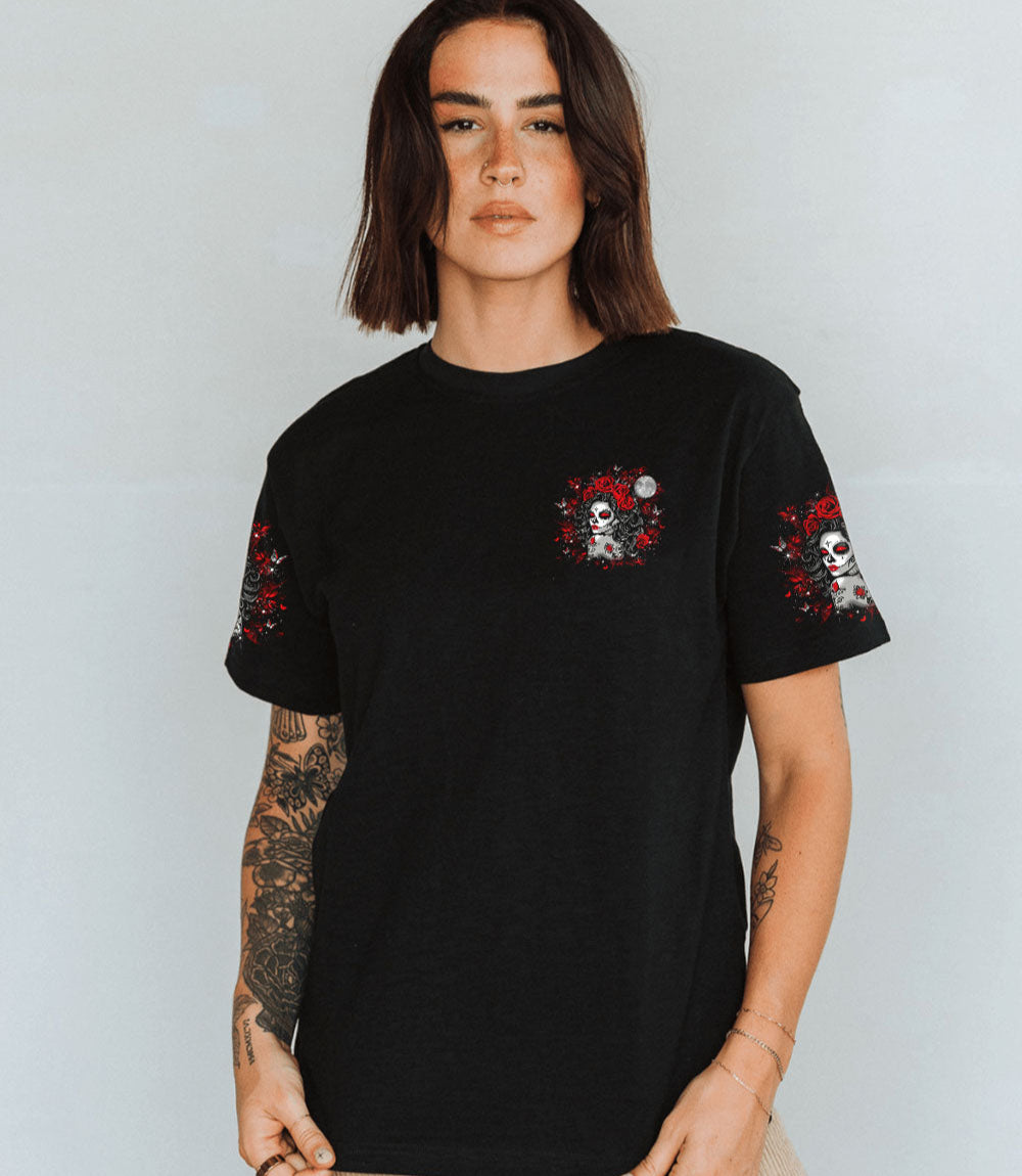 YES I'M A B BUT NOT YOURS SUGAR SKULL ALL OVER PRINT - TLNO0703252
