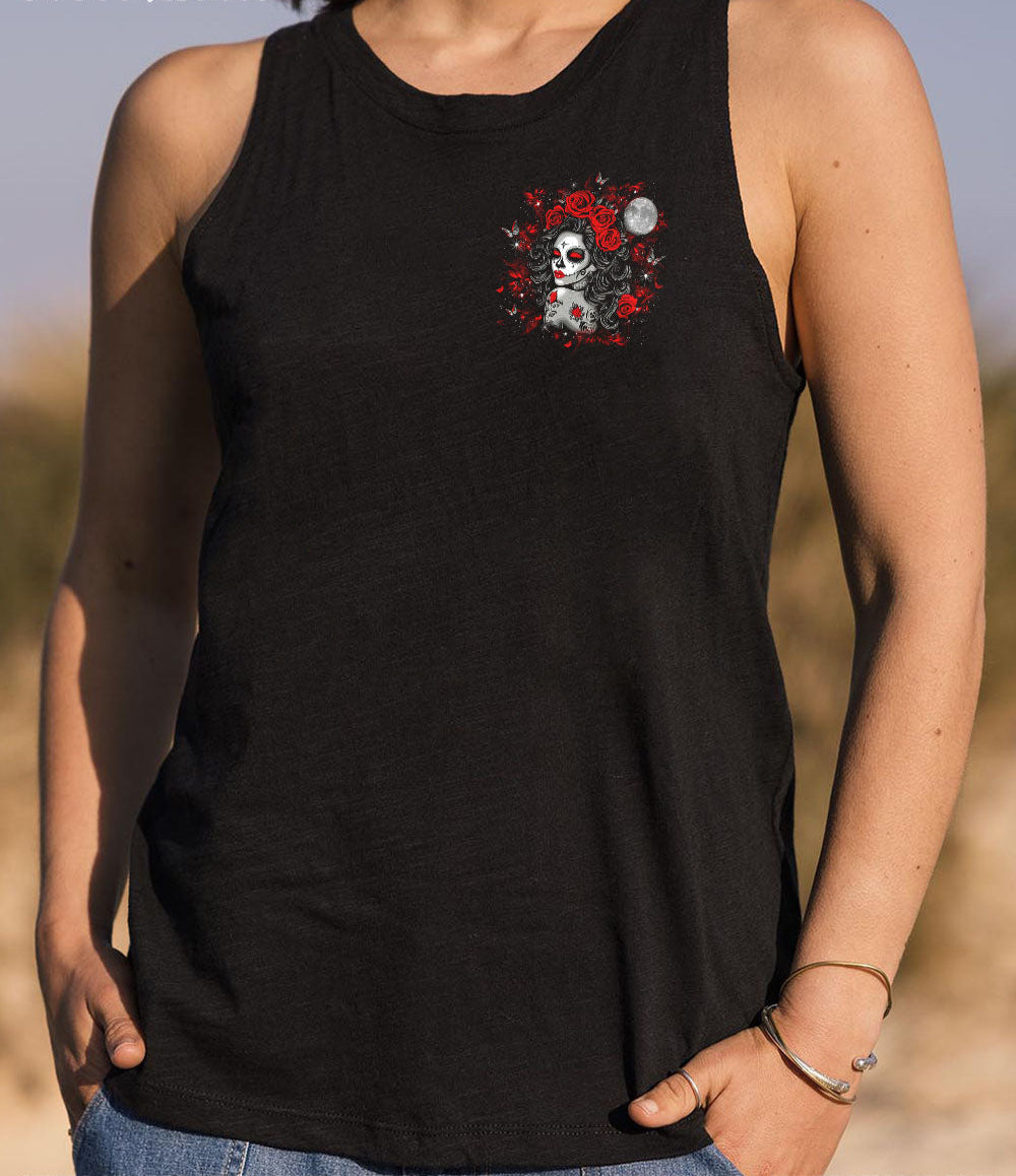 YES I'M A B BUT NOT YOURS SUGAR SKULL ALL OVER PRINT - TLNO0703252