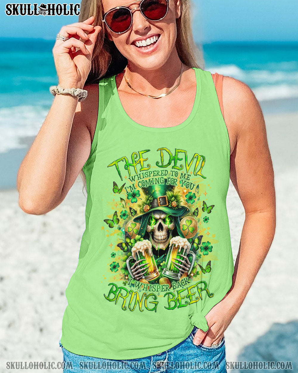 THE DEVIL WHISPERED BEER REAPER PATRICK'S DAY ALL OVER PRINT - TLNO0801242