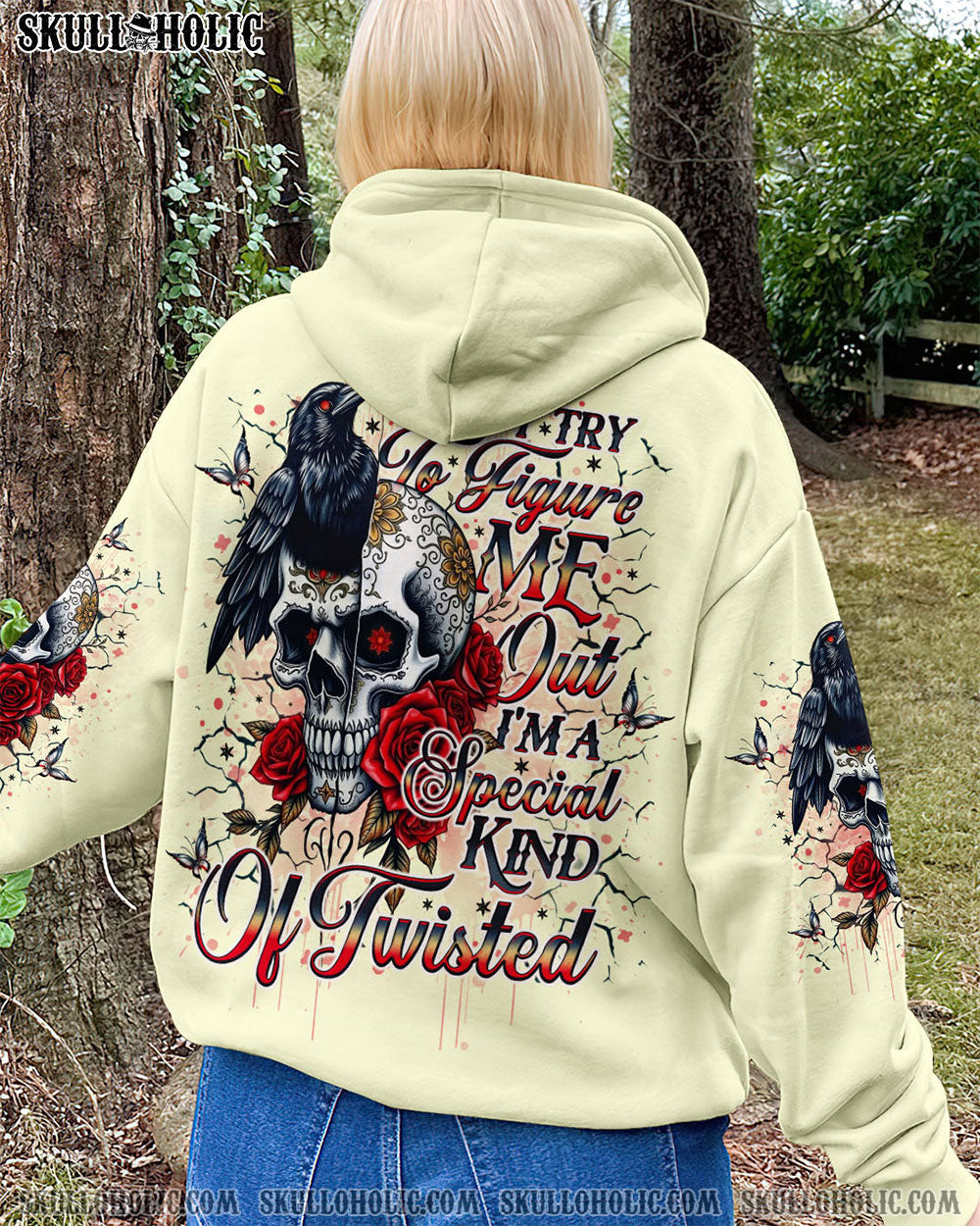 DON'T TRY TO FIGURE ME OUT SKULL ALL OVER PRINT   - TLNO1004252