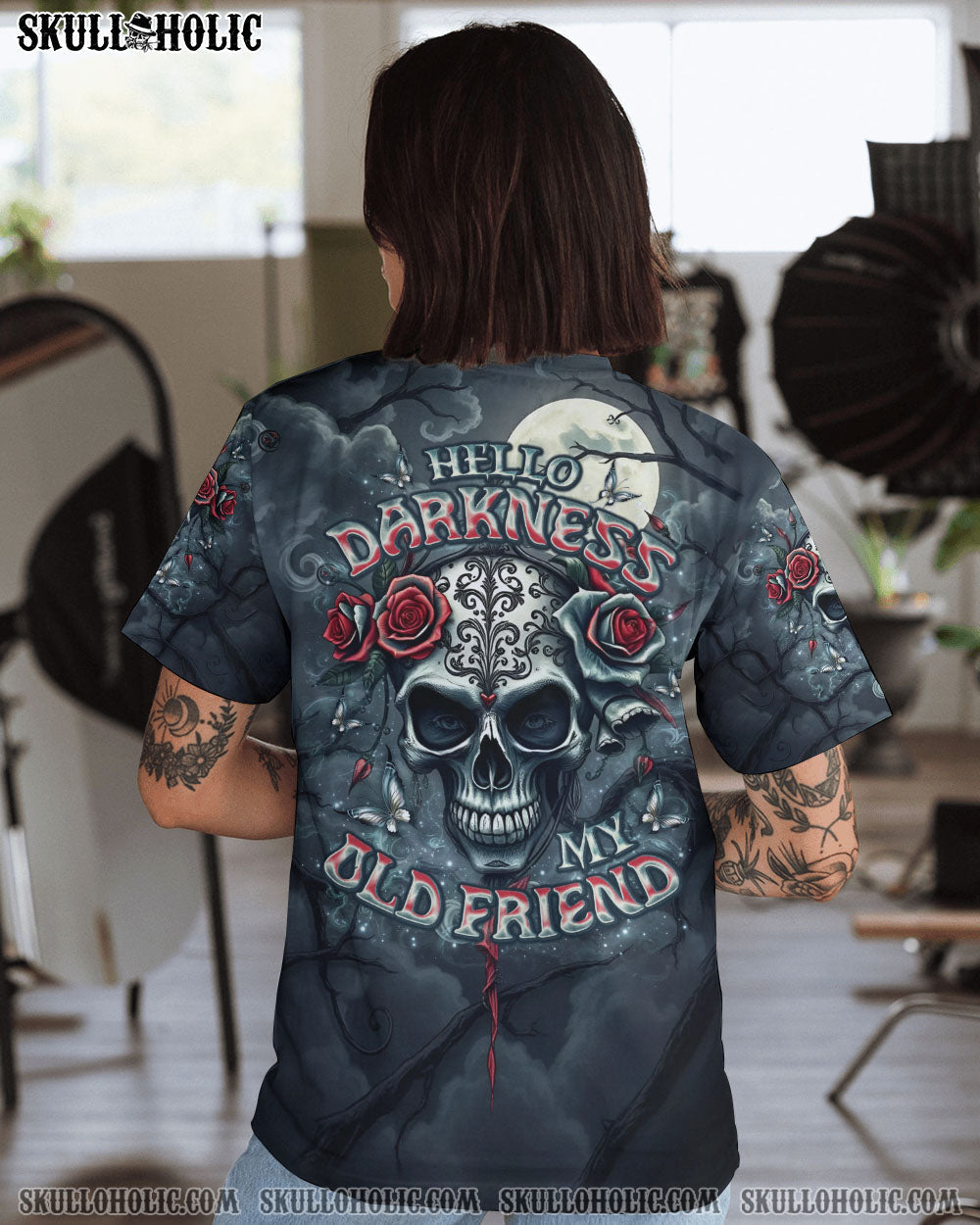 HELLO DARKNESS MY OLD FRIEND ALL OVER PRINT   - TLNO1404251