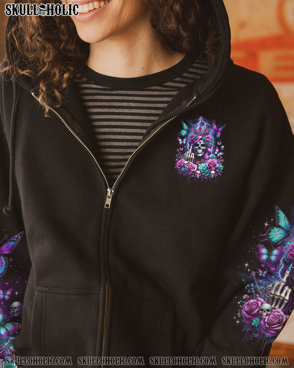 I'M THE F QUEEN LADY SKULL ALL OVER PRINT - TLNO1412232