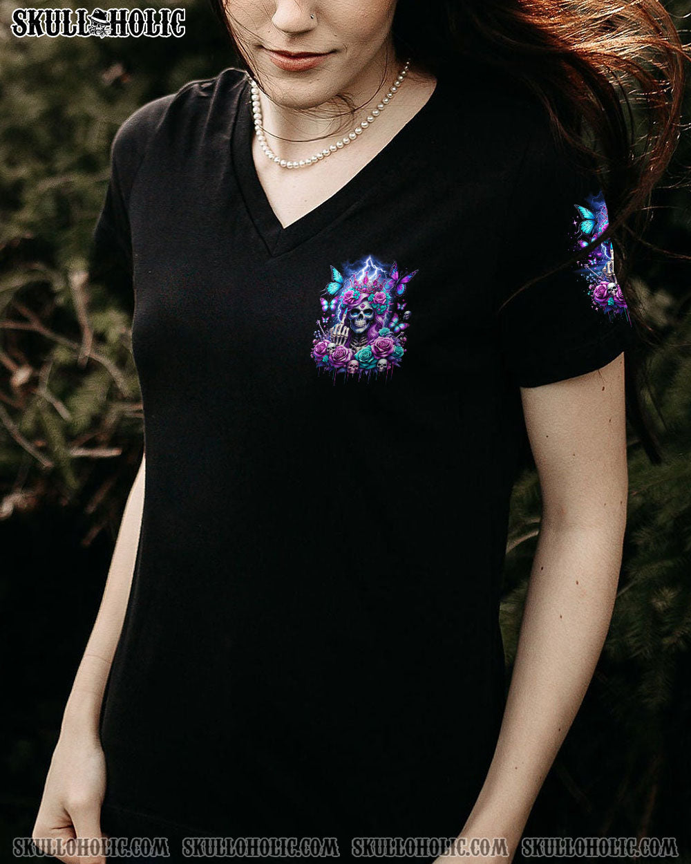 I'M THE F QUEEN LADY SKULL ALL OVER PRINT - TLNO1412232