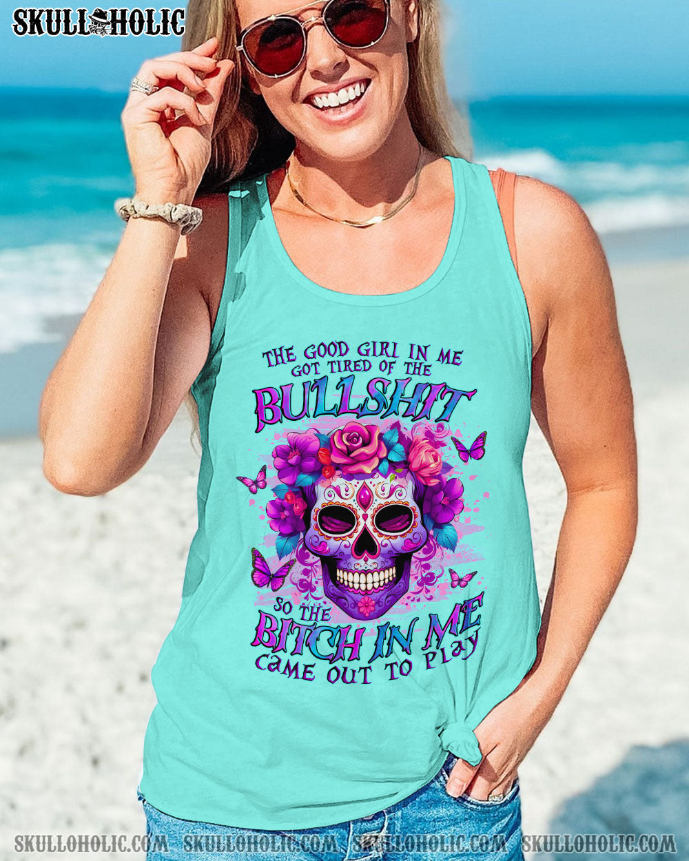 THE GOOD GIRL IN ME SUGAR SKULL ALL OVER PRINT - TLNO1612232