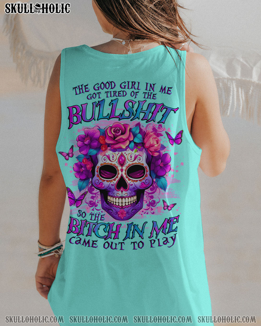 THE GOOD GIRL IN ME SUGAR SKULL ALL OVER PRINT - TLNO1612232