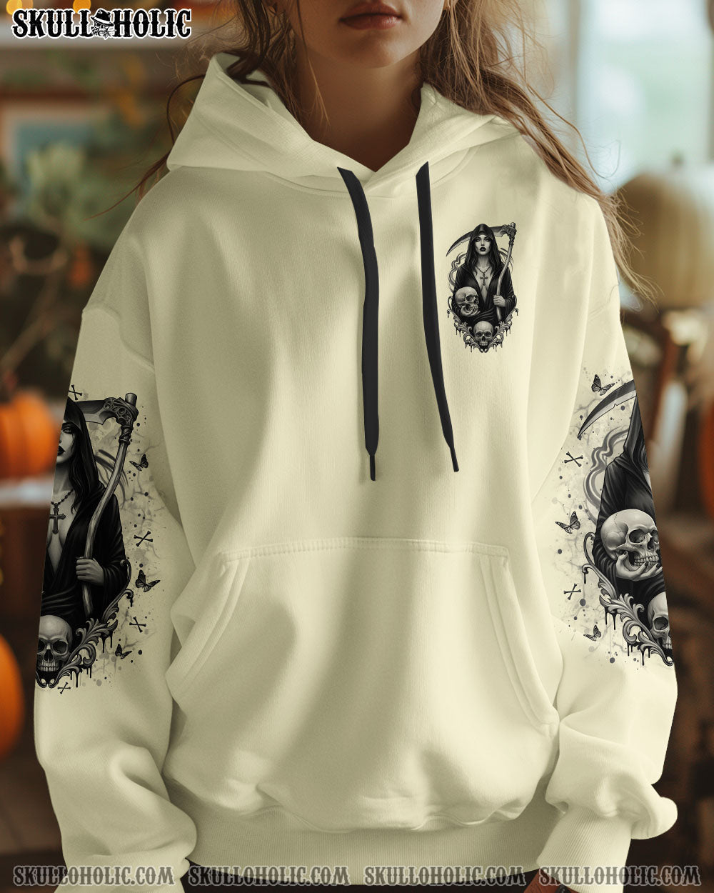 HOW HEARTLESS I CAN BE SKULL LADY ALL OVER PRINT   - TLNO1704251