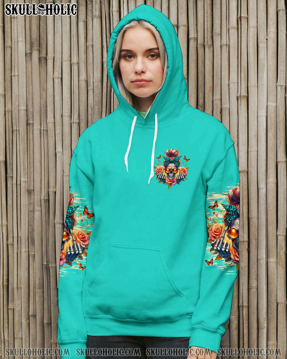 I'M A B DON'T TRY ME MESSY BUN ALL OVER PRINT - TLNO2005241